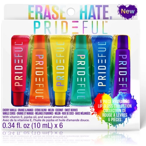 PRIDEFUL Other - Prideful 6 Piece Hydrating Lip Gloss Collection 🌈
